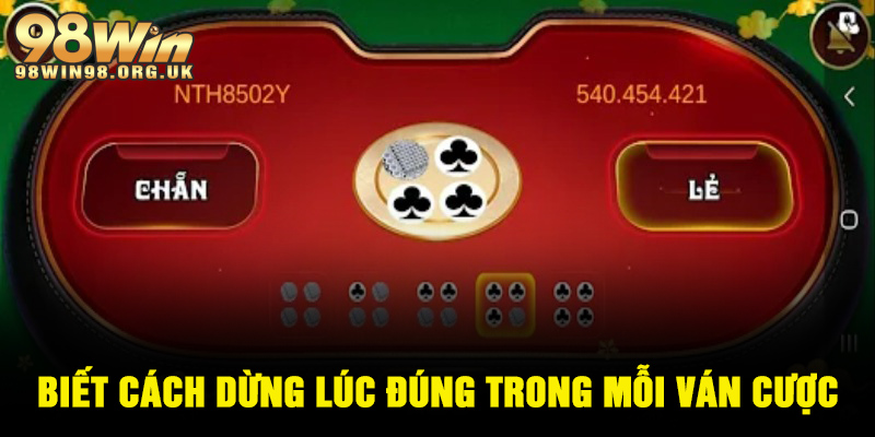 Hãy biết cách dừng đúng lúc trong mỗi ván cược